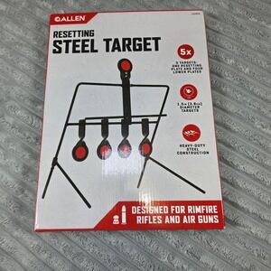 Allen Resetting Steel Shooting Spinning Portable Target for Rimfire Air Gun NEW